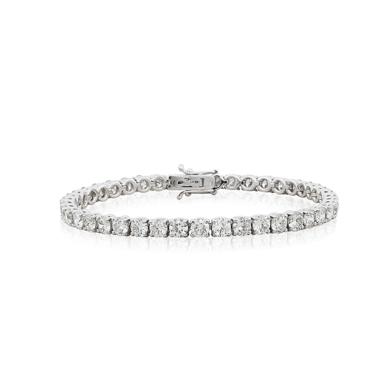 White Gold bracelet with round diamonds