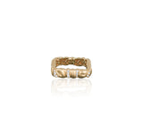 Yellow Gold square ring