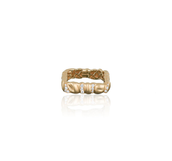 Yellow Gold square ring